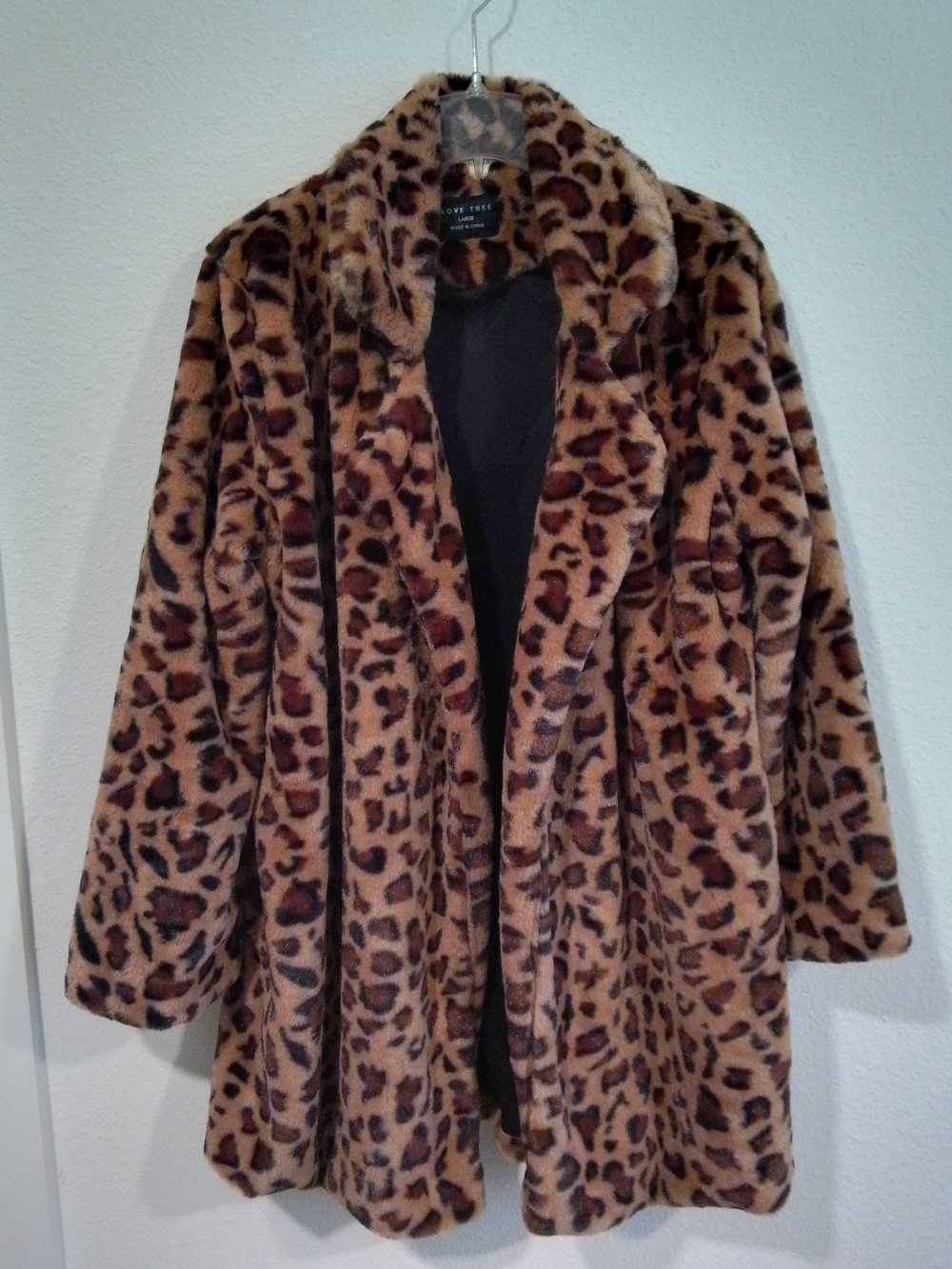 Love Tree Women's Leopard Faux-Fur Coat - Brown